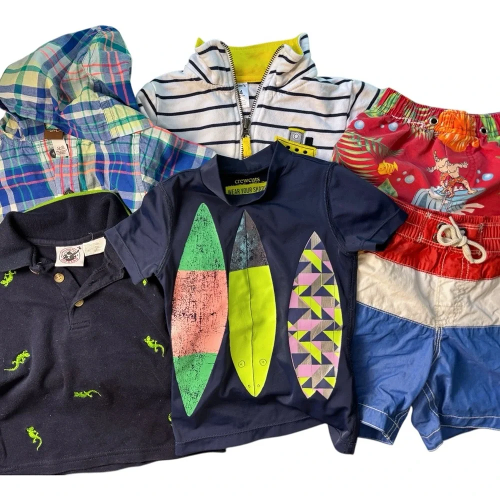 Summer Lot Swim Shorts 2T Six (6) Pieces Essential Baby Wardrobe